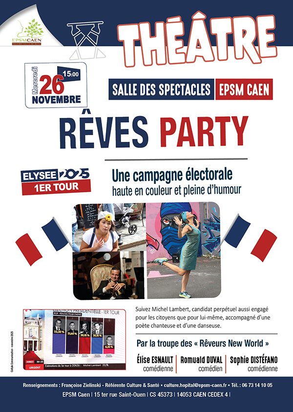 Affiche spectacle rêves party